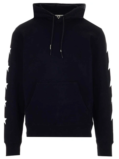 Shop Golden Goose Deluxe Brand Star Print Hoodie In Black