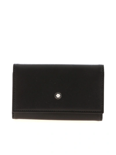 Shop Montblanc Meisterstück Key Case Holder In Black