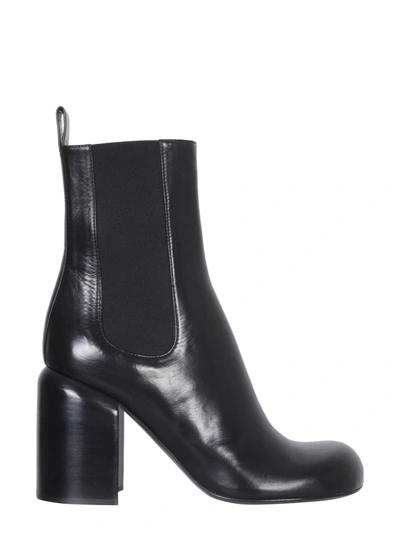 Shop Jil Sander Almond Toe Ankle Boots In Black