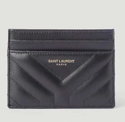 Shop Saint Laurent Joan Card Case In Black