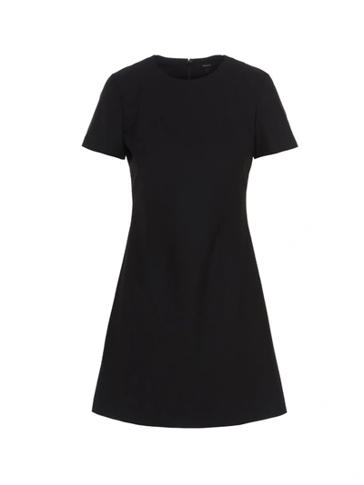 Shop Theory Jatinn Mini Dress In Black