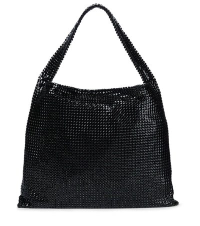 Shop Rabanne Chainmail Shoulder Bag In 黑色