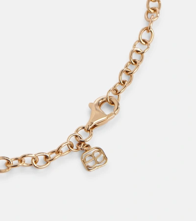 Sydney Evan Love 14kt Yellow Gold And Diamonds Chainlink Bracelet In Gold