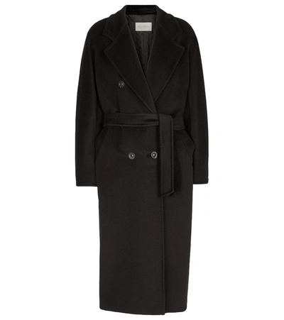 Shop Max Mara Madame Wool And Cashmere Coat In Black