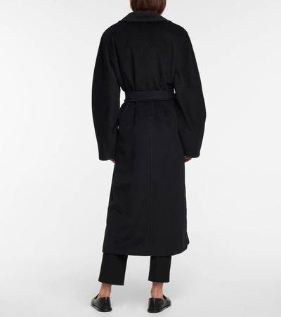 Shop Max Mara Madame Wool And Cashmere Coat In Black