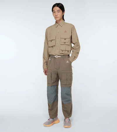 Shop Nike Nrg Acg Smith Summit Cargo Pants In Grey