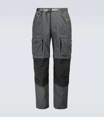 Shop Nike Nrg Acg Smith Summit Cargo Pants In Grey