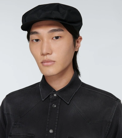 Shop Dolce & Gabbana Baker Boy Hat In Black