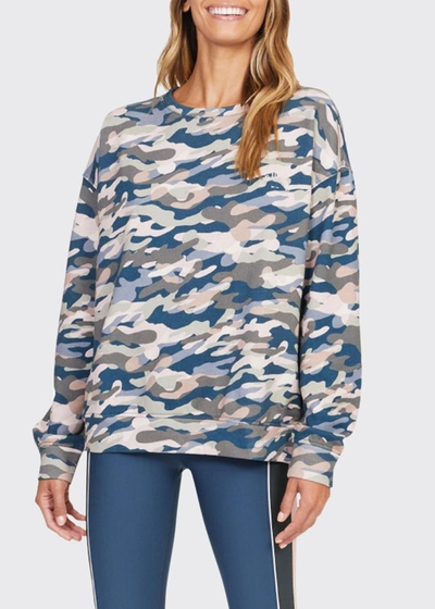 Shop The Upside Alena Himalaya Camo Crewneck Top