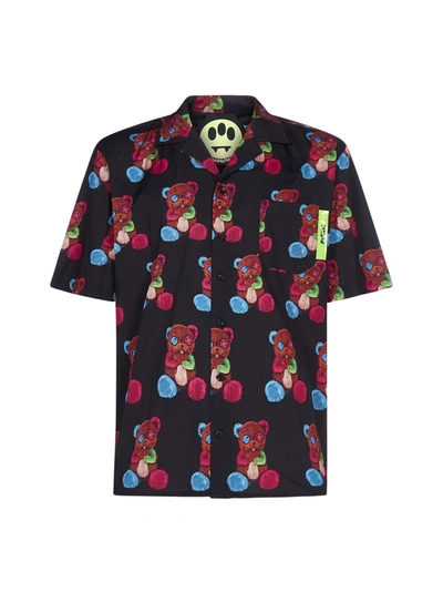 Shop Barrow Allover Graphic Print Short Sleeves Shirt In Multi