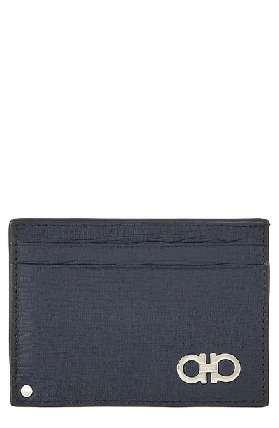 Shop Ferragamo Revival Gancini Leather Card Case In Porta Carte Di Credito