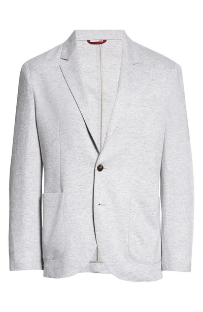 Shop Brunello Cucinelli Cashmere Jersey Sport Coat In Light Grey