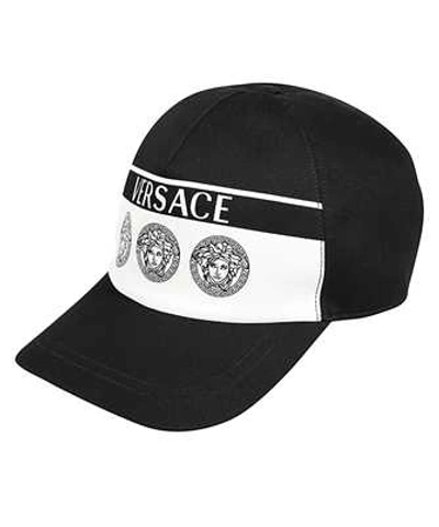 Shop Versace Medusa Cap In Black