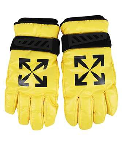 Shop Off-white Arrow Ski Gloves In Yellow