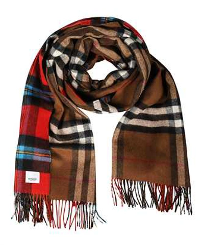 Shop Burberry Reversible Contrast Scarf In Brown