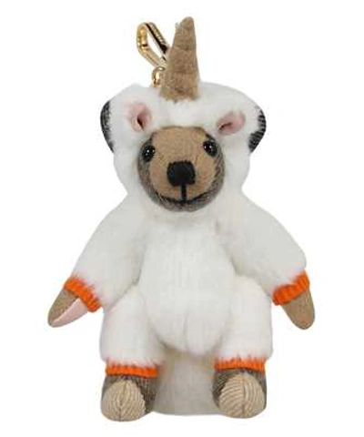 Shop Burberry Thomas Bear Unicorn Costume Key Holder In Orange