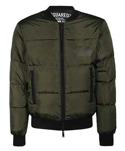 Shop Dsquared2 Quilted Nylon Jacket In Green