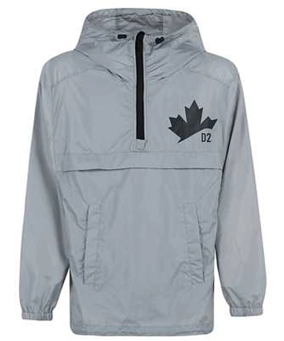 Shop Dsquared2 Maple Leaf Jacket In Grey