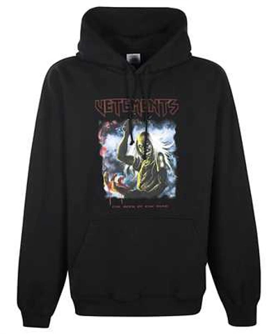 Shop Vetements Bloody Logo Heavy Metal Hoodie In Black