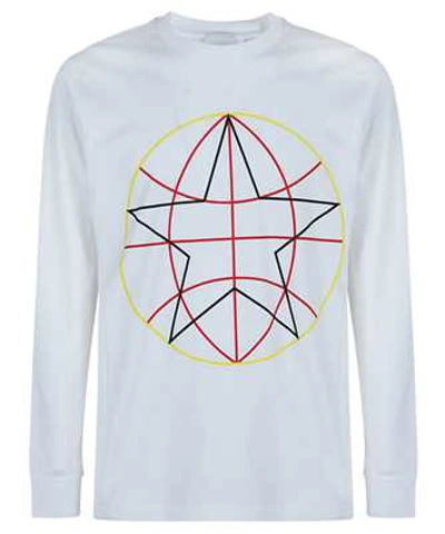 Shop Burberry Globe Graphic Oversized T-shirt In White