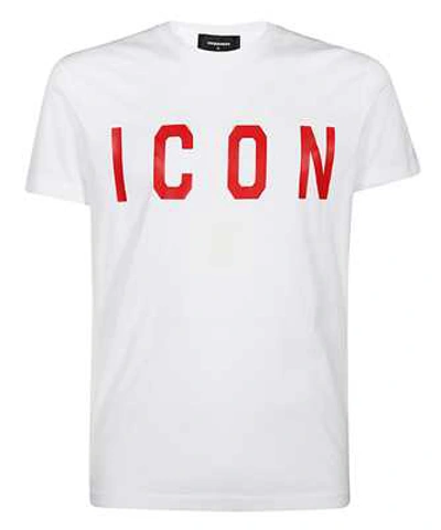 Shop Dsquared2 S74gd0601 S22427 Print T-shirt In White