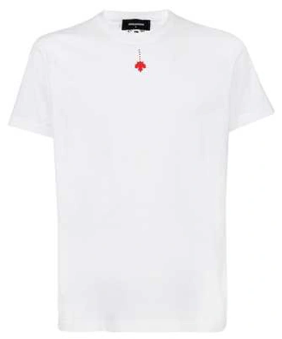 Shop Dsquared2 D2 Leaf T-shirt In White