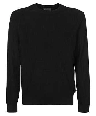 Shop Emporio Armani Slim Knit In Black