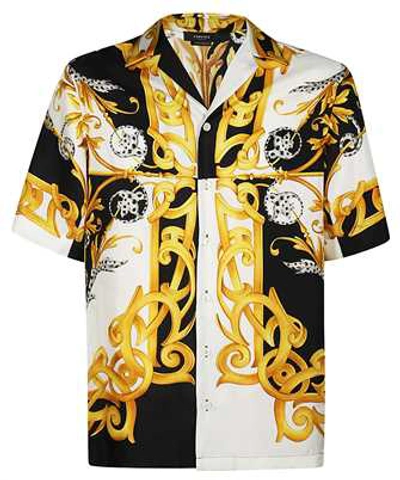 Shop Versace Barocco Acanthus Shirt In White