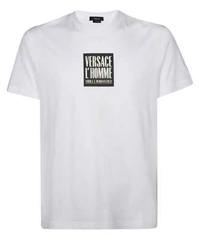 Shop Versace L Homme T-shirt In White
