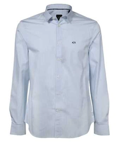 Shop Armani Exchange Regular-fit Shirt In Blue