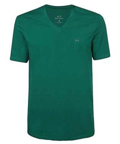 Shop Armani Exchange Stretch-cotton T-shirt In Green