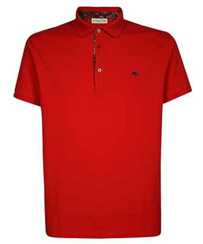 Shop Etro Jersey Polo In Red