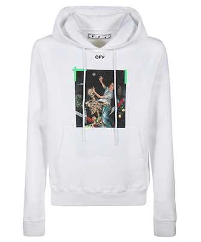 Shop Off-white Pascal Print Hoodie In White