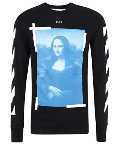 Shop Off-white Blue Monalisa T-shirt In Black