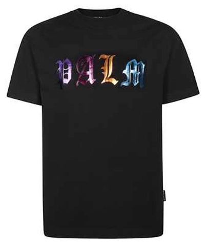 Shop Palm Angels Gothic Logo T-shirt In Black