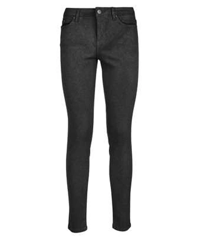 Shop Karl Lagerfeld Sparkle Denim Skinny Jeans In Grey