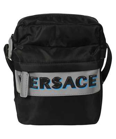 Shop Versace Logo Olimpo Bag In Black