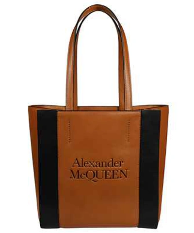 Shop Alexander Mcqueen Small Shopper Shoulder Bag In Brown