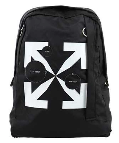 Shop Off-white Cut Here Easy Backpack In Black