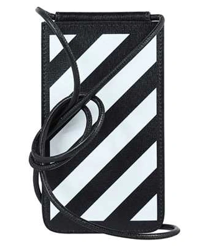 Shop Off-white Diagonals Neck Bag In Black