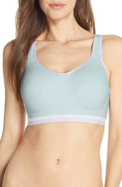 Shop Wacoal High Impact Underwire Sports Bra In Ether/ White