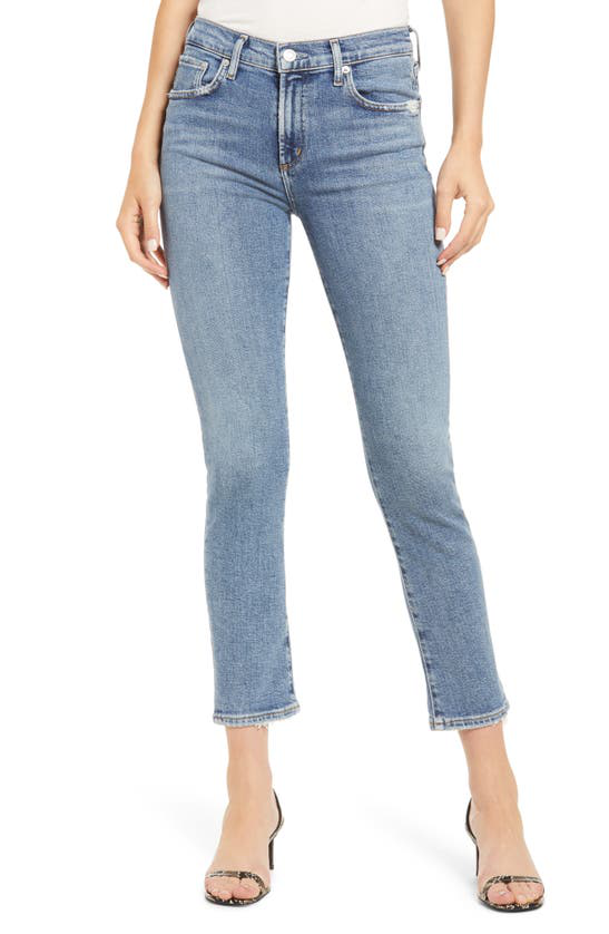 Agolde Toni Mid-rise Ankle Skinny Jeans In Obscure In Blue | ModeSens