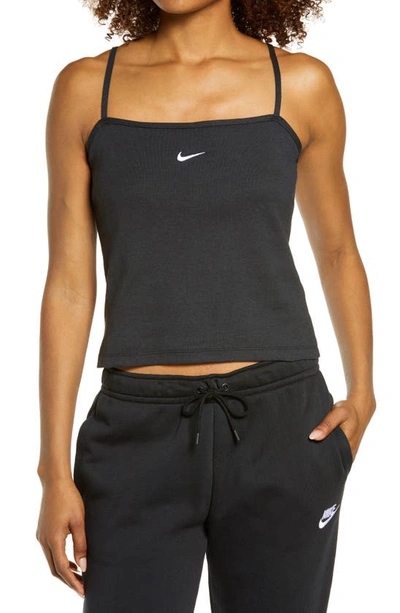 Shop Nike Sportswear Essential Camisole In Black/ White