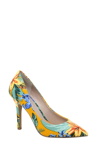 Shop Charles By Charles David Maxx Pointed Toe Pump In Tangerine Fabric