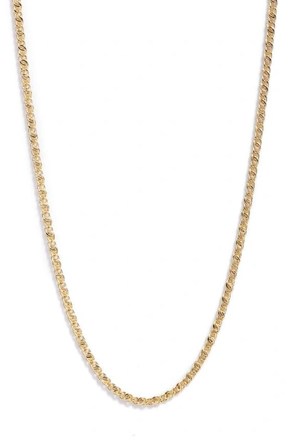 Shop Argento Vivo Sterling Silver Chain Link Necklace In Gold