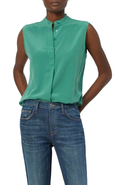 Shop Equipment Therese Sleeveless Silk Top In Green