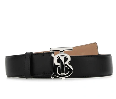 Shop Burberry Monogram Motif Belt In Black