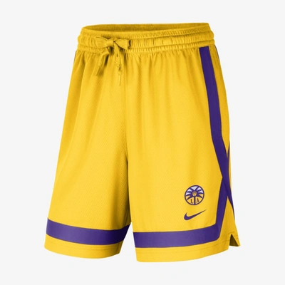 Shop Nike Los Angeles Sparks  Women's Wnba Practice Shorts In Yellow