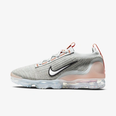 Shop Nike Air Vapormax 2021 Fk Men's Shoes In Grey Fog,bright Mango,anthracite,white