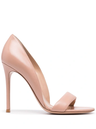 Shop Gianvito Rossi Nappa Stiletto Sandals In Pink